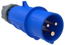 Вилка эл. каб. 16А 2P+PE 220В IP44 MAGNUM ССИ-013 IEK PSN01-016-3